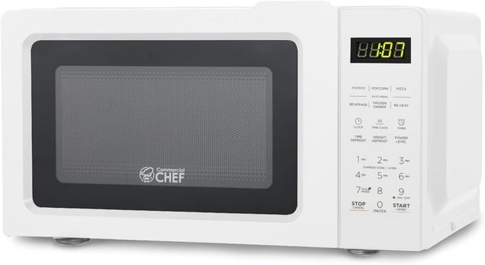 Magnetron met kookplaat - Kleine oven - Snel maaltijden bereiden - Touch bediening - 0.7 CU capaciteit - Wit