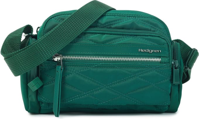 Hedgren Schoudertas Emily Multipockets Crossover RFID New Quilt Varsity Green Groen