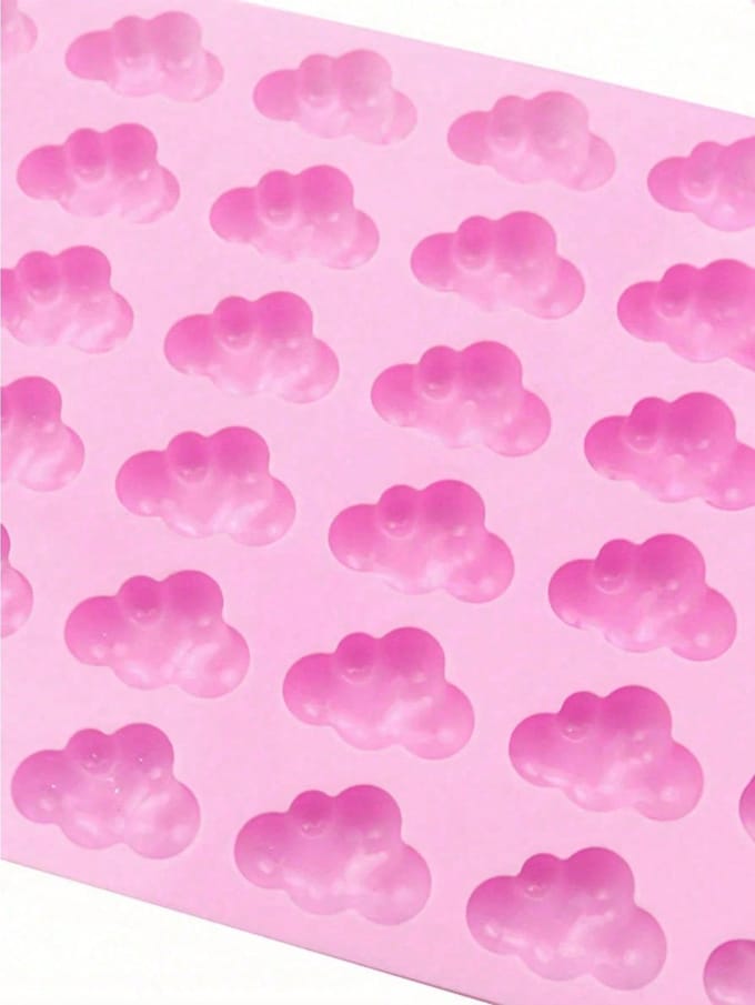 1 stuks Wolkenpatroon Multi-Grid DIY Siliconen Mal, Moderne DIY Siliconen Mal one-size roze