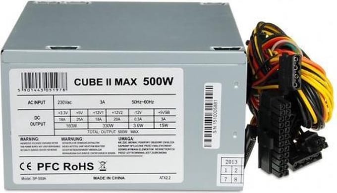 Ibox Atx Voedingscube Ii Voor Pc-Computer 500W Oem Stil Efficiënt Betrouwbaar
