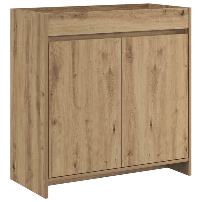 vidaXL - Badkamer - Onder - Het - Wastafel - Kast - Artisanaal - eiken