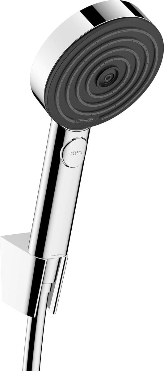 Hansgrohe Pulsify Select S - Set van douchekop, houder en slang, 3 straalsoorten, EcoSmart, chroom 24305000