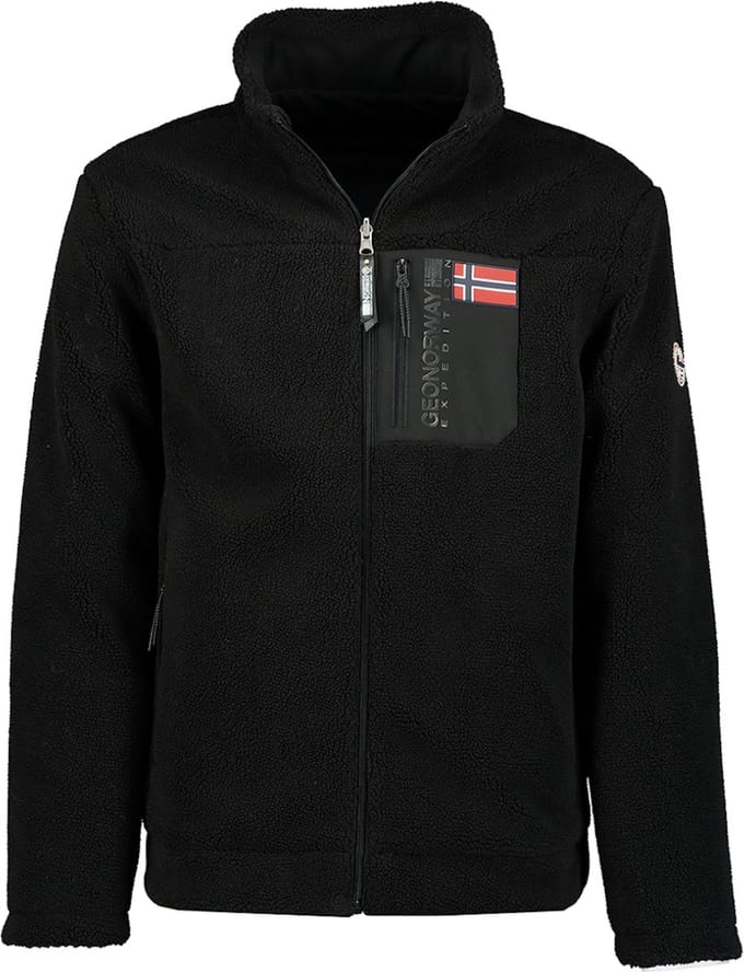 Fleece Vest Teddy Gevoerd Heren Zwart Geographical Norway - S