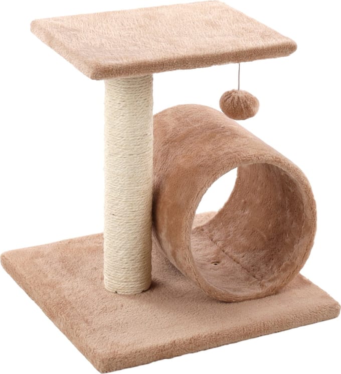 Flamingo krabpaal Binky beige - 38 x 38 x 40cm