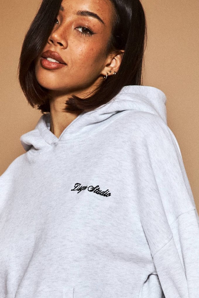Dames Dsgn Studio Boxy Over-the-head Hoodie | Asgrijs | Maat: Small