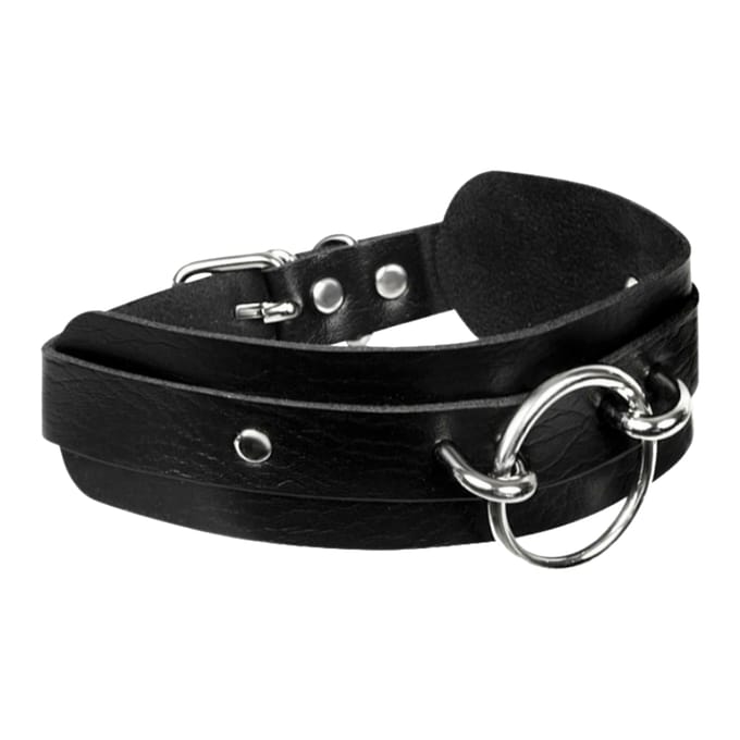 Kinky Diva – Lederen Collar met O-ring