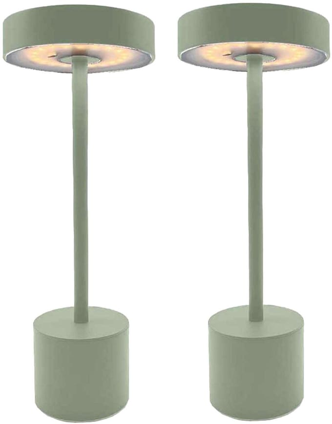 Set van 2 draadloze tafellampen H30CM ROBY