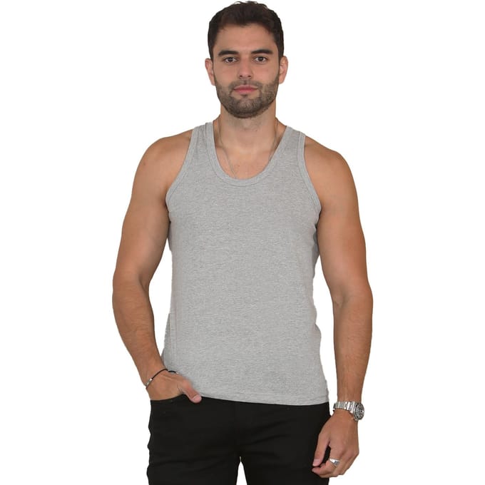 Enzo | Heren Vesten 3 Pack - Grijs