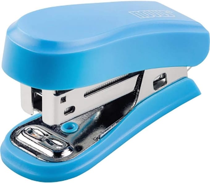 Kantoor nietmachine Blauw Capaciteit 12 Vellen - Compact en Stevig Nietapparaat