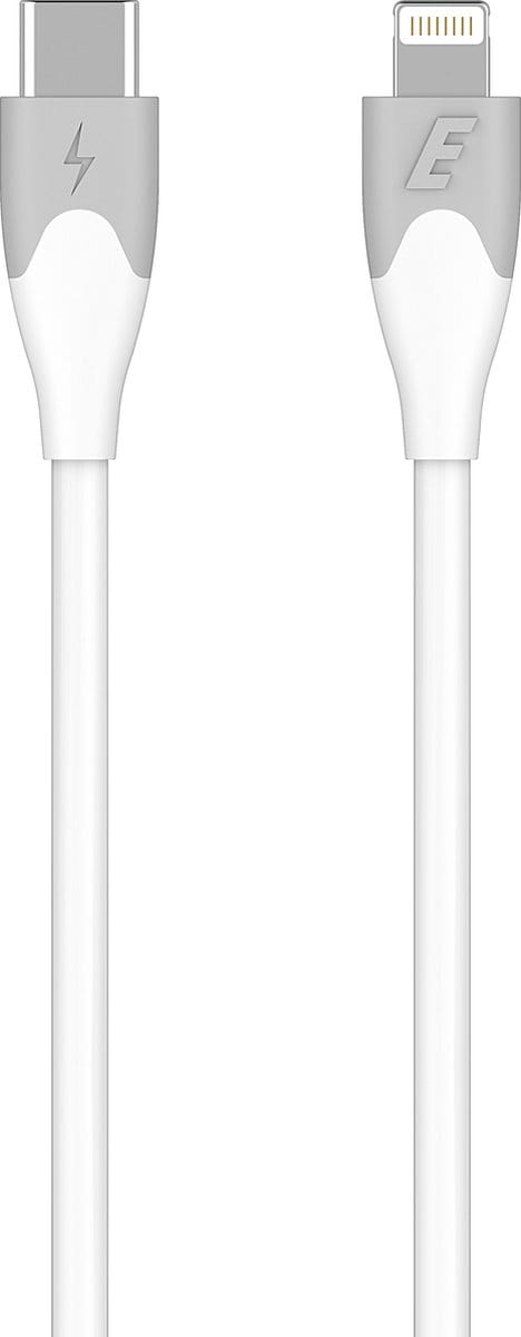 Energizer C61CLNKWH4 USB-C naar Lightning Tweekleurige Kabel 2m (Wit)