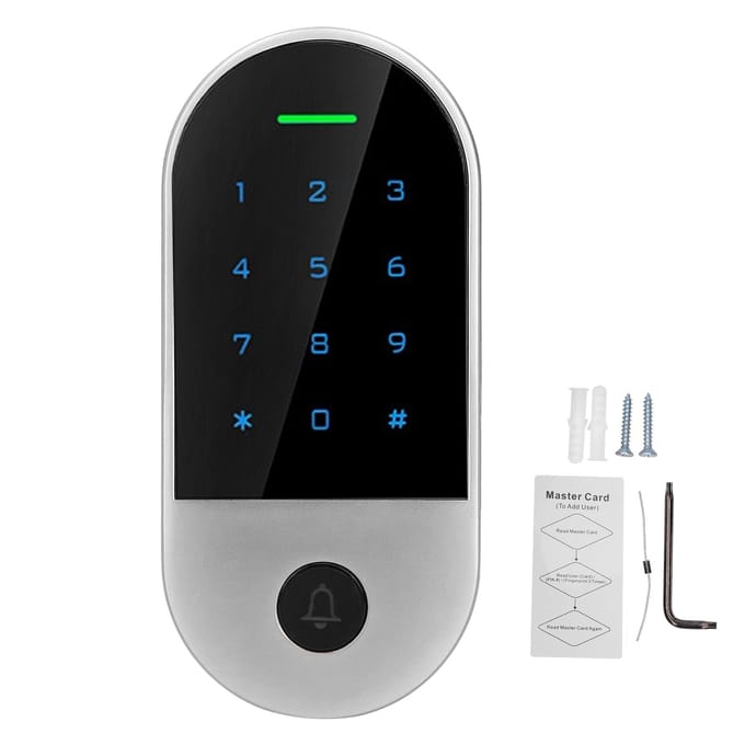 Machine de contrôle d'accès Bluetooth Mot de passe Carte d'identité APP 125KHz RFID Wiegand26 ?Rétroéclairage IP66 44 pour black