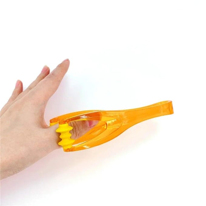 Masseur de doigts Mini masseur d'articulations de doigts avec poignée élastique pour la Circulation sanguine des doigts et la Relaxation musculaire jaune