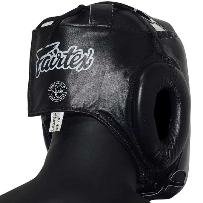 Fairtex HG4 - Boksers Helm - Neusbescherming - Zwart - Maat M