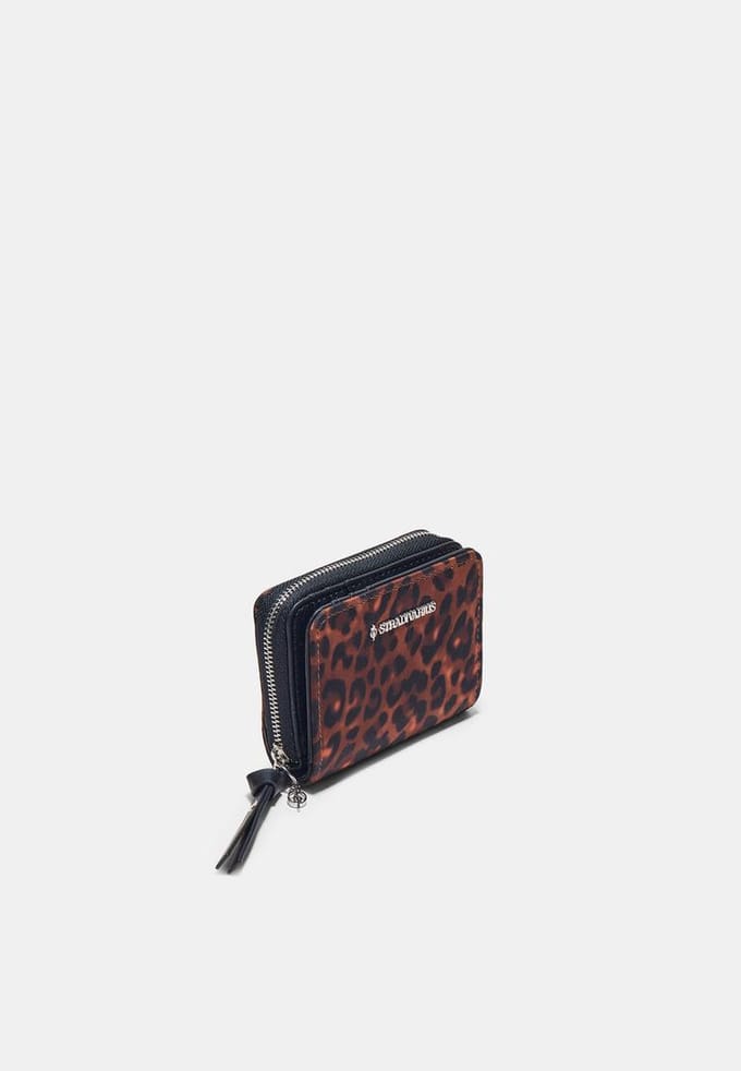 Stradivarius Portemonnee met panterprint  Bruin OS