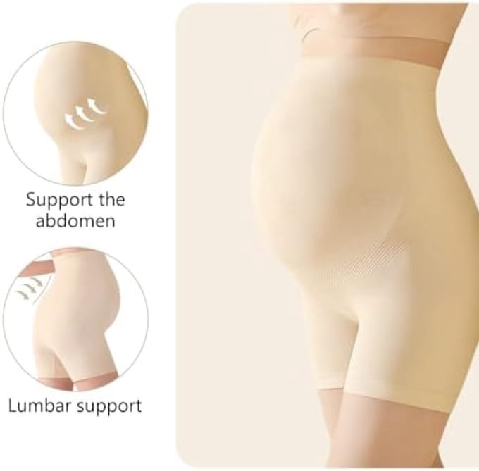 Zachte Zwangerschapsshorts met Hoge Taille - Ideaal onder Jurken