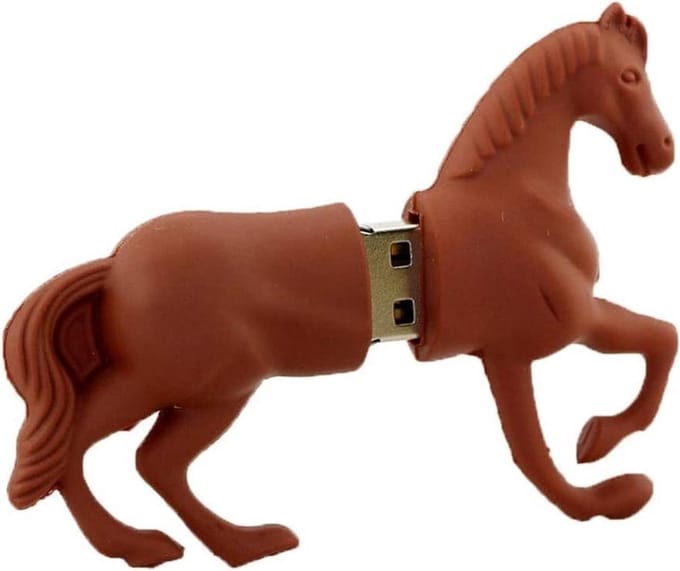 128GB 3.0 Paard usb stick bruin - 1jaar garantie - A graden chip