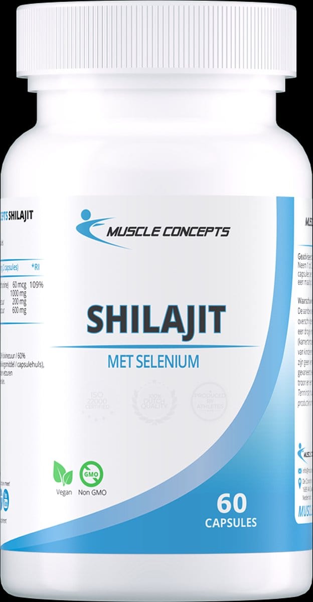 Shilajit met Selenium 1000mg - 60 capsules | Muscle Concepts