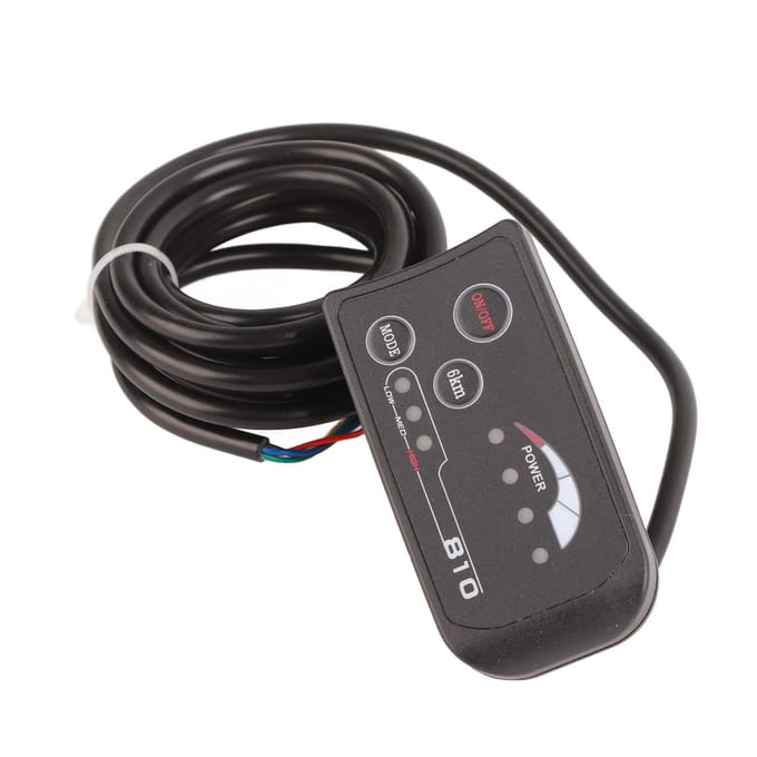 Elektrische Fiets 810 LED Display Met 5-Draads Kabel Bedieningspaneel black