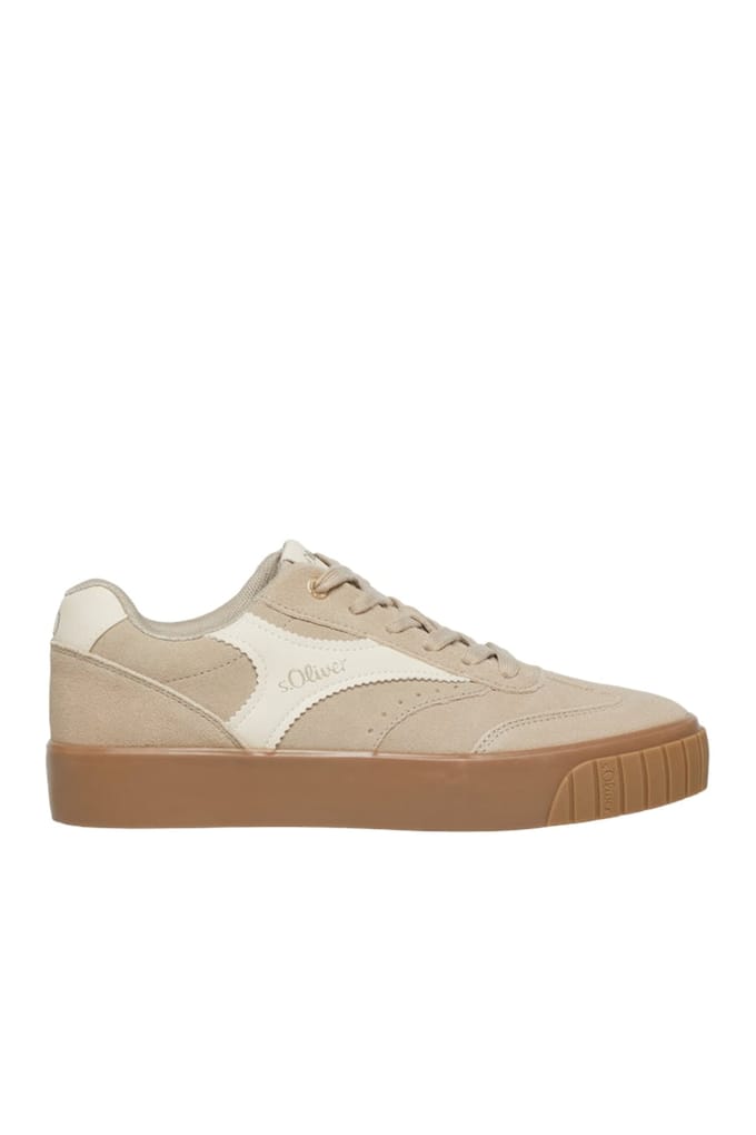 s.Oliver Shoes Dark Green Size: 37 | Sneakers Outlet | Dames | Beige