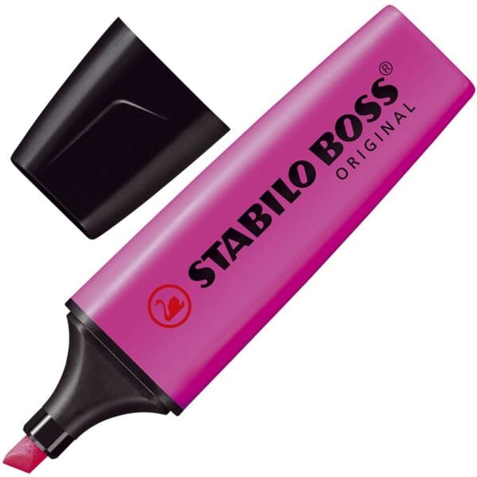 STABILO BOSS ORIGINAL - Markeerstift - Hoogste Kwaliteit - Lila - per stuk