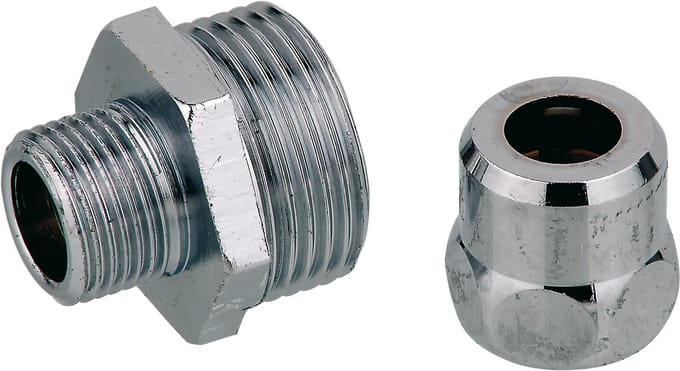 KIRCHHOFF MS Knelfitting-Nippel - Chroom - 3/4"BU x 10 mmQ