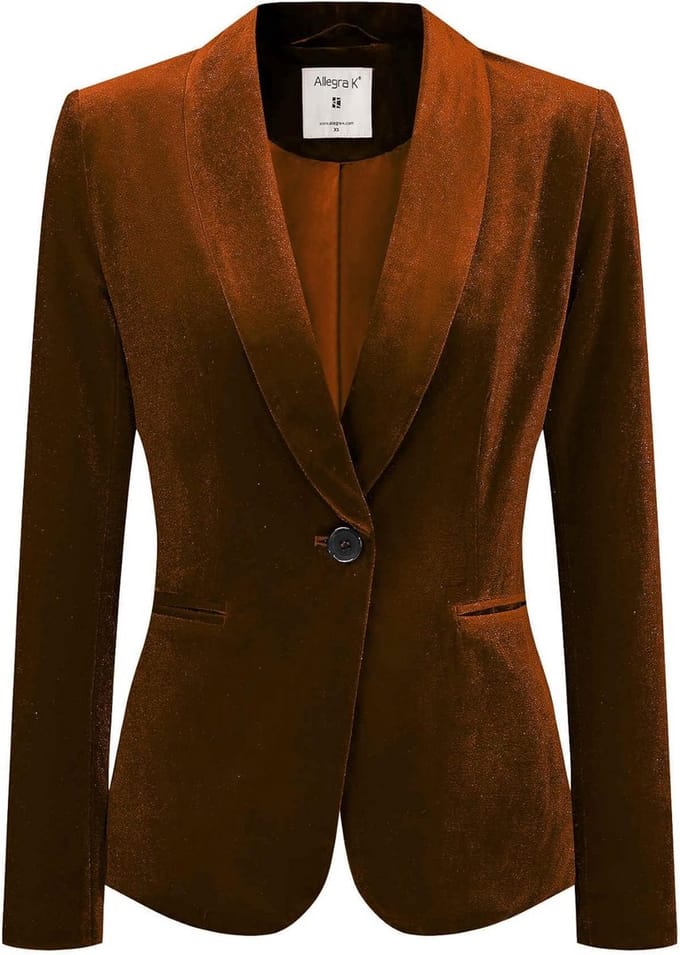 Elegante Dames Blazer met Sjaalkraag voor Kantoor en Feest