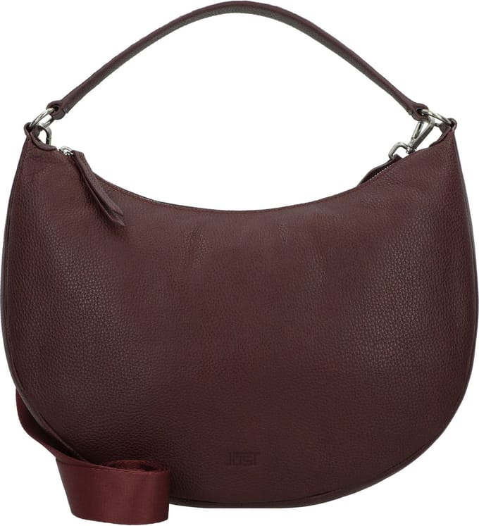 JOST Leren schoudertas Vika Hobo Bag Wine (rood)paars