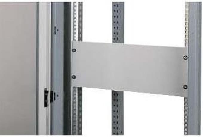 Blindplaat 19 inch - Paneel - Apparatuur Monteren - Stalen Constructie - 1HE - Grijs