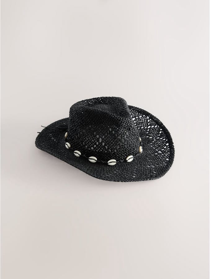 Next - Dames - Hoed met Western-detail - Zwart
