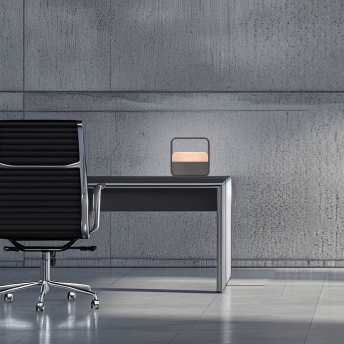 LED tafellamp op batterijen PURE Go, grijs, aluminium