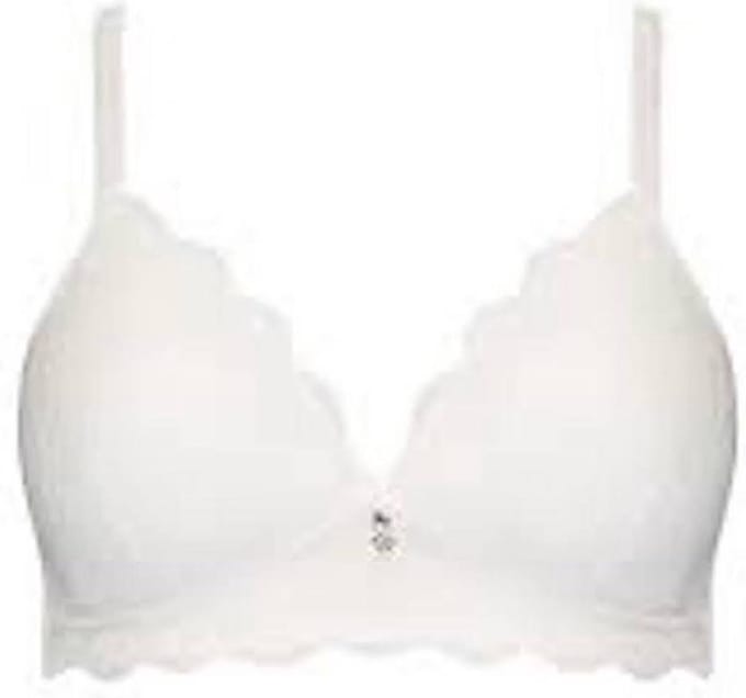 Naturana - Soft bh met kant - 5194 - Wit - 90D
