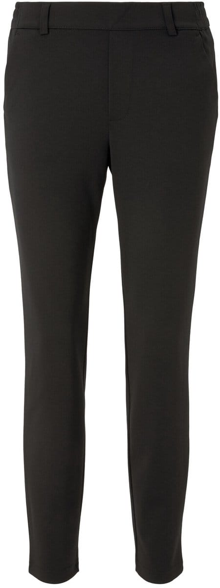 Tom Tailor Denim - Broek met relaxte pasvorm en elastische tailleband - Maat S - deep black