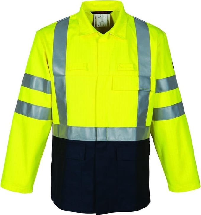 Havep Korte jas MQ Multi Protector 30012 - Fluo Geel/Marine - 48