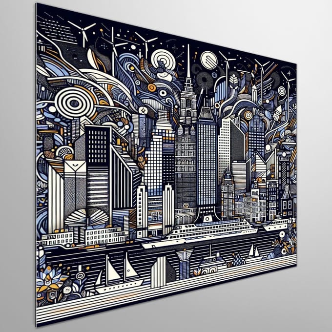 Kunstprint | Wanddecoratie | Dibond | 20 × 20 cm