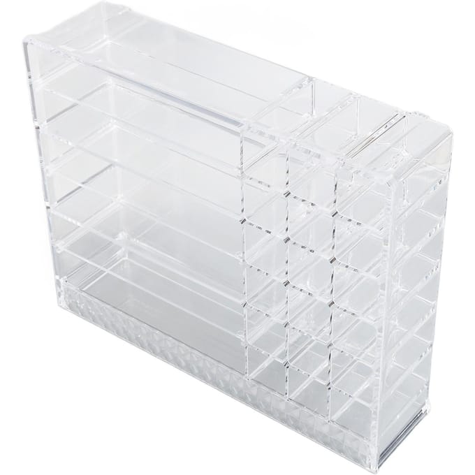 Diamanten Lippenstift Poeder Kast Display PS Cosmetische Lippenstift Poeder Plank Transparant white