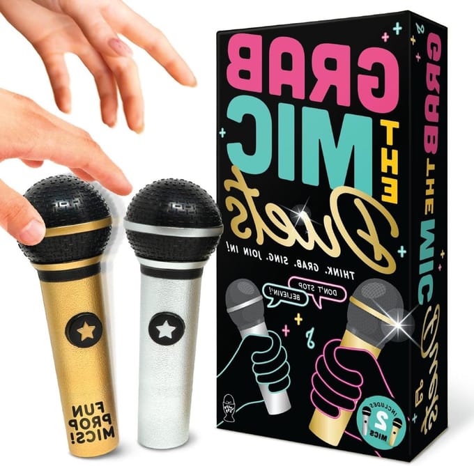 Karaoke Duos Spel - Zangspel Microfoons - Feestactiviteit Thuis - Twee Microfoons - 22 x 11.5 cm - Niet gespecificeerd