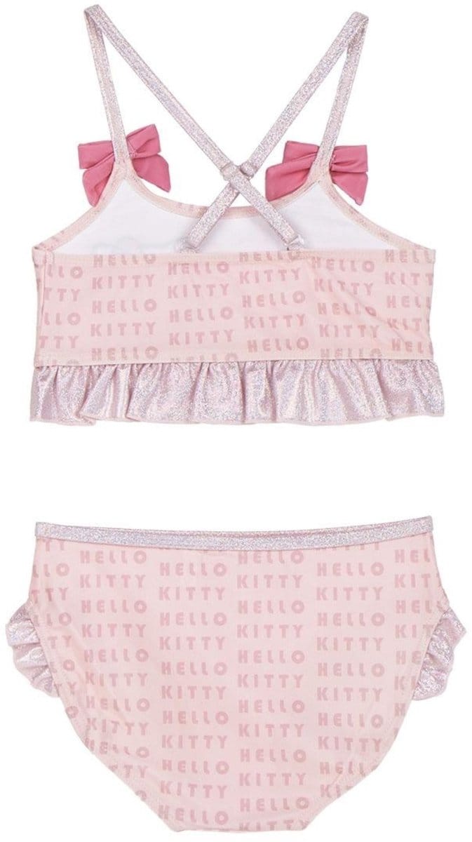 Hello Kitty meisjes bikini met glitter, 2-delig, 4 jaar, maat 104