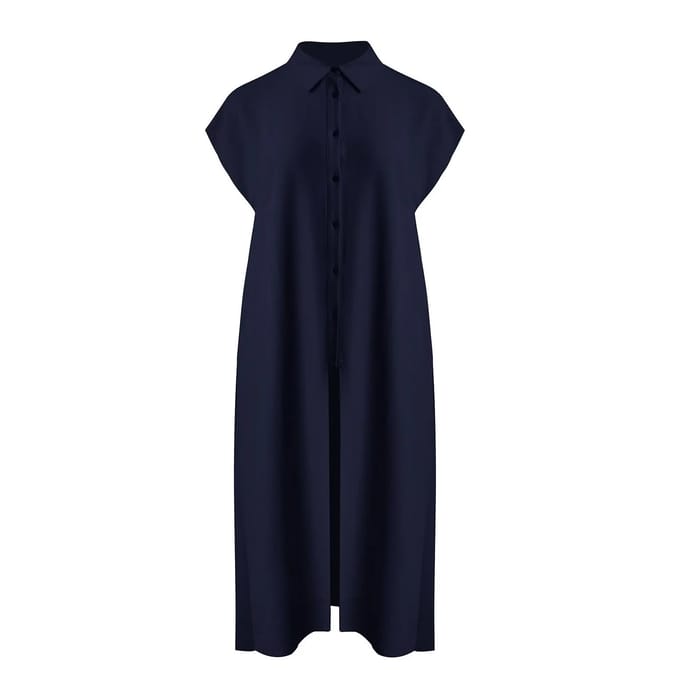 Lange crêpe jurk voor dames Mat Fashion