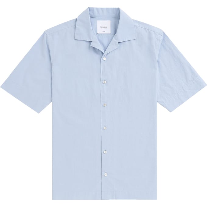 No Label Havana Cotton Light Blue Größe: S | Casual hemden Outlet | Herren | Blau