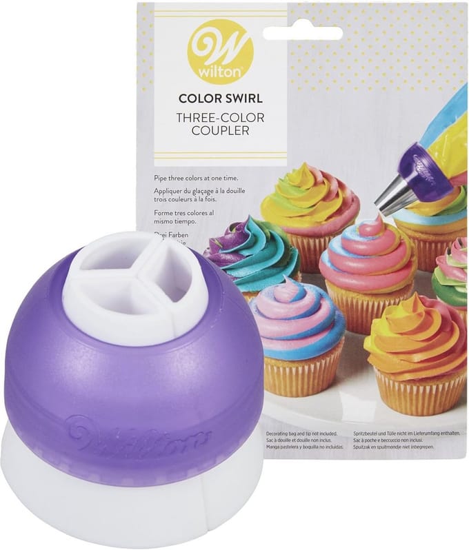 3-Kleuren Spuitzak Koppeling voor Cupcakes