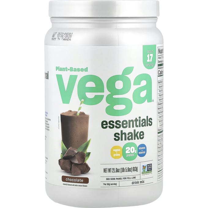 Plantaardige Essentiële Shake, Chocolade, 613G (1lb 5.6oz)