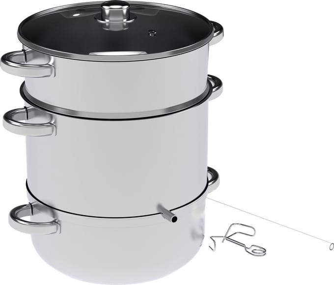Puurmaken Ontsapper / stoomextractor 5 liter - sappan - stoomextractor