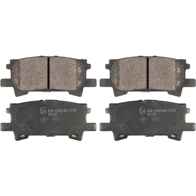 Remblokset BLUE PRINT ADT342154, achter