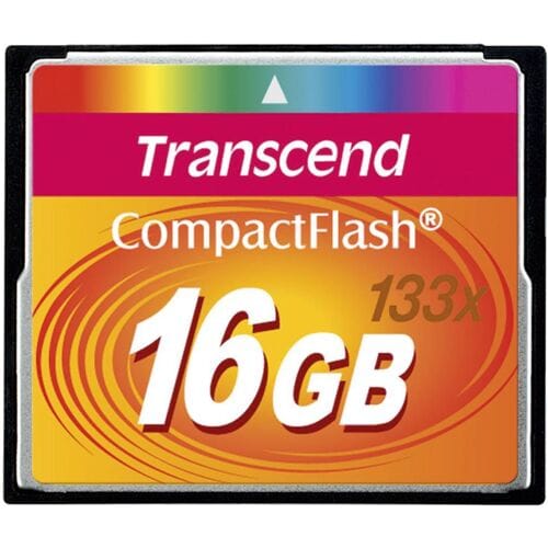 Transcend Compact Flash 133x - 50MB/s - 16GB