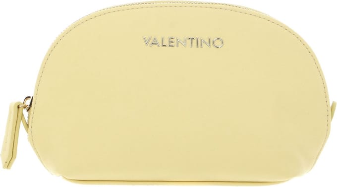 VALENTINO Toilettas Zero Re Soft Cosmetic Case Vaniglia Lichtgeel