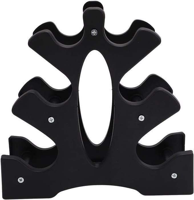 Multilevel Dumbbell Organizer voor Efficiënte Opslag en Verticale Weergave van Halters en Gewichten