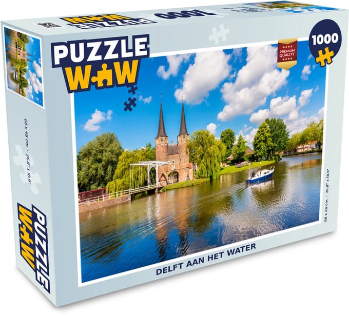 Puzzel Delft - Water - Boot - Legpuzzel - Puzzel 1000 stukjes volwassenen