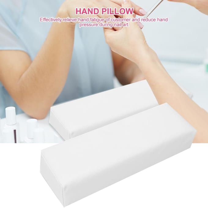 Nail Art Handkussen Schoonheidssalon Zacht Hand Armsteun Houder Kussen Manicure Tool Wit wit
