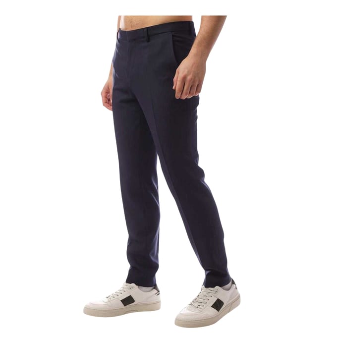 Hugo Heren Hesten Wollen Broek (Donkerblauw)