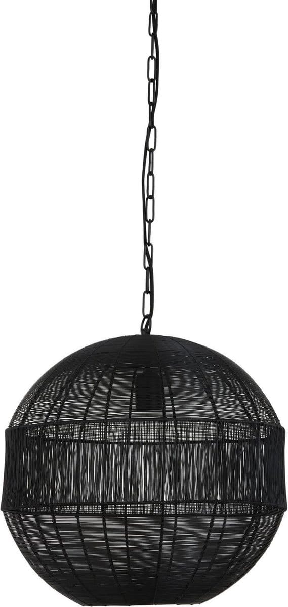 Light & Living Pilka Hanglamp - Zwart - Ø45x47 cm